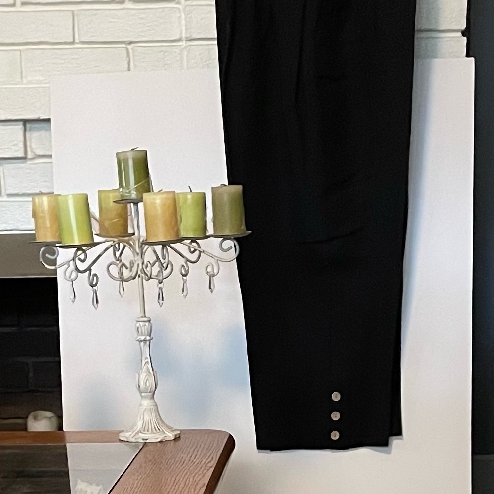 Ruby Rd. Black Linen Blend Pants